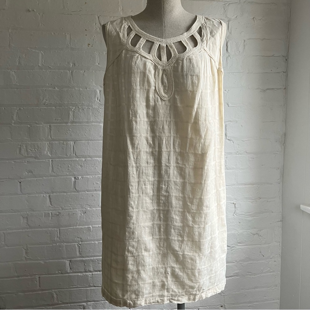 NWT Max Studio Cream Gauzy Dress